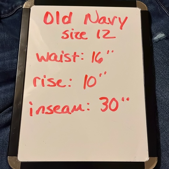 Old Navy Pop Icon Skinny Jeans Womens 12 Destroyed - Picture 6 of 6